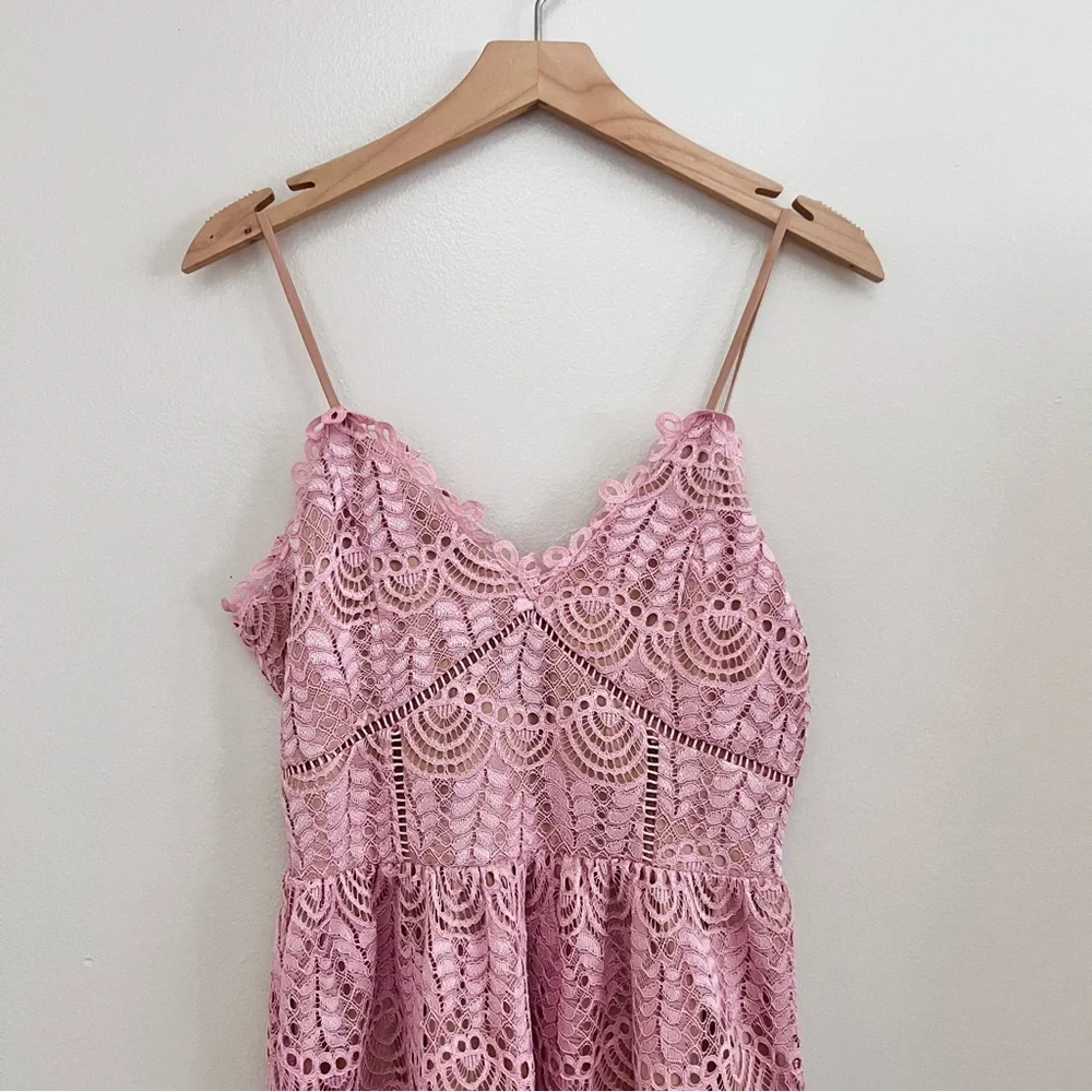 Current Air Affair Pink Lace Dress - Picture 5 of 16